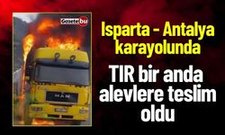 Komşuda Tır Bir Anda Alevlere Teslim Oldu