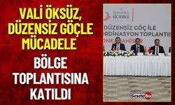 Vali Öksüz, Düzensiz Göçle Mücadele Bölge Toplantısına Katıldı