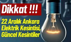 22 Aralık Ankara Elektrik Kesintisi, Güncel Kesintiler