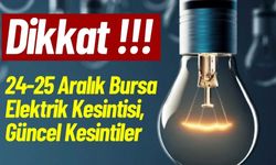 24-25 Aralık Bursa Elektrik Kesintisi, Güncel Kesintiler