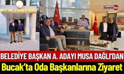 Belediye Başkan A. Adayı Musa Dağlı'dan Bucak'ta Odalara Ziyaret