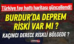 Burdur'da Deprem Riski Var mı ? Fay Hattı Güncellendi !