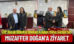 CHP Bucak Belediye Başkan A.Adayı Hülya Gümüş'ten Muzaffer Doğan'a Ziyaret