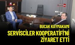 Bucak Kaymakamı, Servisciler Kooperatifini Ziyaret Etti