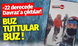 -22 Derecede Davraz Dağı'na Çıktılar! Buz Tuttular Buz !