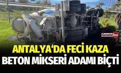 Beton Mikseri Çarptı Feci Şekilde Olay Yerinde Can Verdi