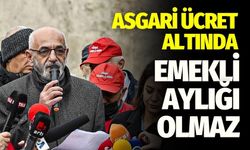 Emekli-Sen Başkanı: Asgari Ücret Altı Emekli Aylığı Olmaz