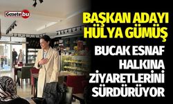 Başkan Adayı Hülya Gümüş Esnaf Ziyaretlerini Sürdürüyor