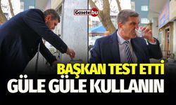 Burdur'da Başkan Test Etti! Güle Güle Kullanın