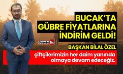 Bucak'ta gübre fiyatlarına indirim geldi