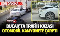 Son dakika! Bucak'ta trafik kazası: Otomobil kamyonete çarptı