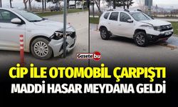 Isparta’da Cip ile Otomobil Çarpıştı: Maddi Hasar Meydana Geldi