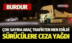 Burdur'da Çok Sayıda Araç Trafikten Men Edildi