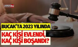 Bucak’ta 2023 Yılında Kaç Kişi Evlendi, Kaç Kişi Boşandı?