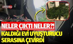 Uyuşturucu serasına çevrilmiş ev basıldı! Neler çıktı neler?!