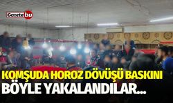 Komşuda horoz dövüşü baskını! Böyle yakalandılar...