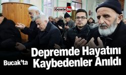 Bucak'ta Depremde Hayatını Kaybedenler Anıldı