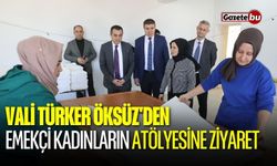 Vali Öksüz'den emekçi kadınların atölyesine ziyaret