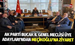 Ak Parti Bucak İl Genel Meclisi Üye Adayları'ndan Meçikoğlu'na Ziyaret