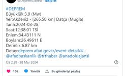 Datça'yı Sallayan Deprem! Büyüklüğü 3.9