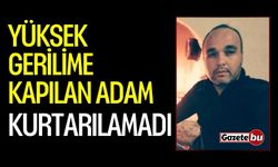 Yüksek gerilime kapılan adam kurtarılamadı