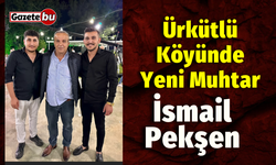 Ürkütlü Köyünde Yeni Muhtar İsmail Pekşen Oldu Fark Atarak Kazandı