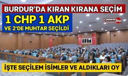 Burdur'da Kıran Kırana Seçim! 1 CHP 1 AKP 2'de Muhtar Seçildi
