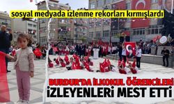 Burdur'da ilkokul öğrencileri izleyenleri mest etti