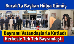 Bucak'ta Başkan Hülya Gümüş Vatandaşlarla Tek Tek Bayramlaştı