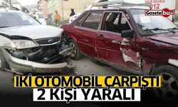 İki otomobil çarpıştı: 2 kişi yaralı