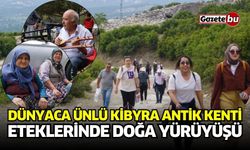 Burdur’da dünyaca ünlü Kibyra Antik Kenti eteklerinde doğa yürüyüşü