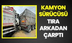 Burdur'da Tıra Arkadan Çarpan Kamyon Sürücüsü Yaralandı