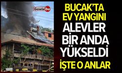 Bucak'ta Ev Yangını, Evin Çatısı Yandı