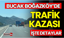 Boğazköy'de Trafik Kazası, Maddi Hasar Meydana geldi.