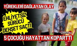 Ehliyetsiz sürücü dehşet saçtı: 5 çocuğu hayattan koparttı