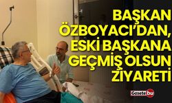 Burdur’da Başkan Özboyacı’dan, Eski Başkana Geçmiş Olsun Ziyareti