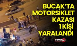 Bucak’ta Motorsiklet kazası: 1 kişi yaralandı!