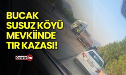 Bucak Susuz köyü mevkiinde tır kazası