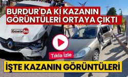 Burdur'da Trafik Kazasının Görüntüleri Ortaya Çıktı; İşte Kaza Anı