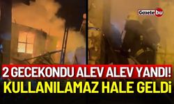 2 gecekondu alev alev yandı! Kullanılamaz hale geldi