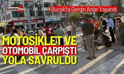 Bucak'ta Motosiklet ve Otomobil Çarpıştı: Gergin Anlar Yaşandı