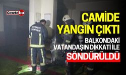 Camide yangın çıktı: Balkondaki vatandaşın dikkati kurtardı