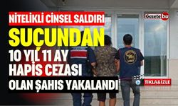 Cinsel Saldırı Suçundan 10 Yıl 11 Ay Cezası Olan Şahıs Yakalandı