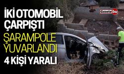 İki otomobil çarpıştı: 4 kişi yaralı