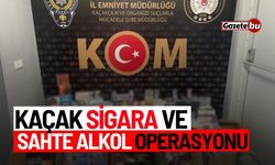 Kaçak sigara ve sahte alkol operasyonu