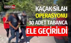 Kaçak Silah Operasyonu: 30 Tabanca ve Şarjör Ele Geçirildi