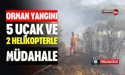 Orman Yangını! 5 Uçak ve 2 Helikopterle Müdahale