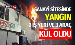 Sanayi Sitesinde Yangın: İki İş Yeri ve Üç Araç Kül Oldu