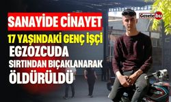 Sanayide Cinayet: 17 Yaşındaki Genç İşçi Egzozcuda Öldürüldü