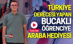 Türkiye derecesi yapan Bucaklı öğrenciye araba hediyesi